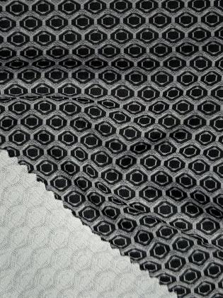 Circular knit jacquard double jersey