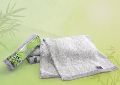 Bamboo charcoal fiber sports towel