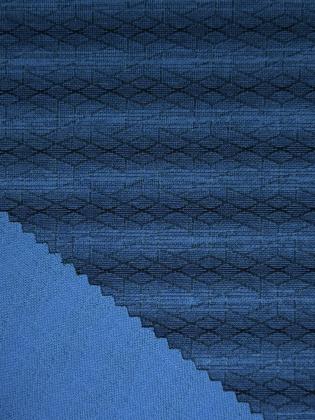 Circular knit jacquard double jersey