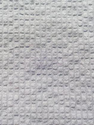 Plaid Dobby Crinkled Fabric