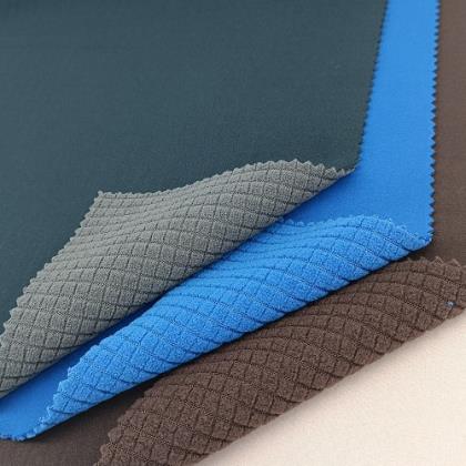 75D 4 way stretch fabric+TPU +check fleece