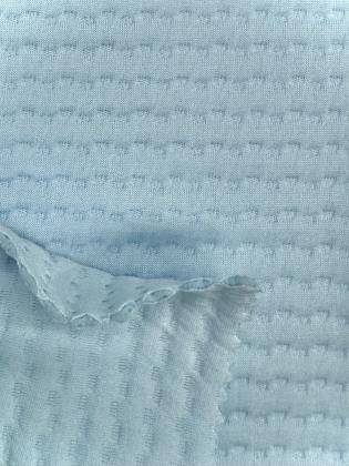 Circular knit wrap yarn double jersey