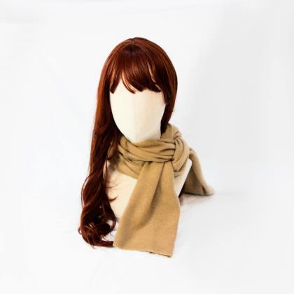 100% Cashmere Solid Mini Scarf