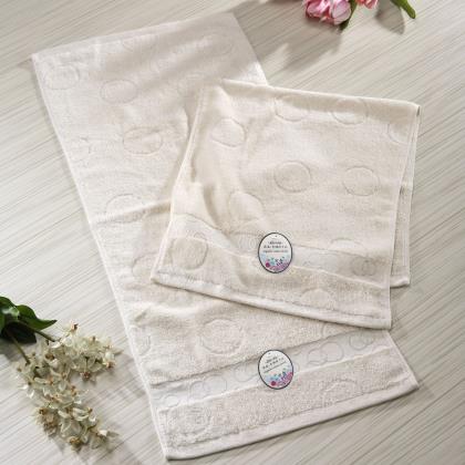 Organic cotton yarn  jacquard towel
