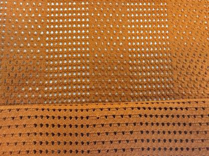 JACQUARD STRIPE MESH FABRIC