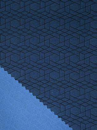 Circular knit jacquard double jersey