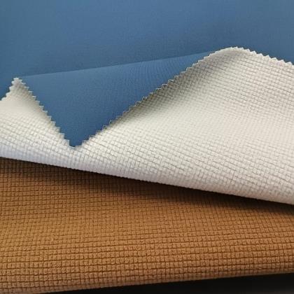50D high stretch fabric+TPU membrane+check fleece 