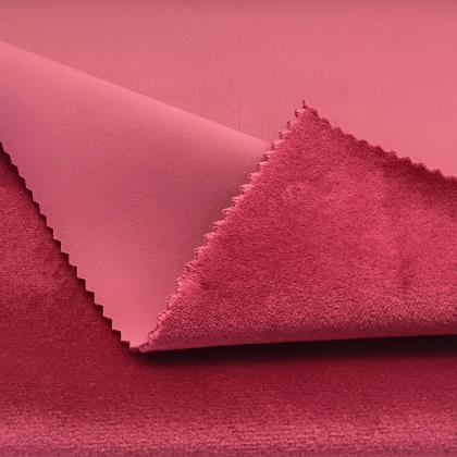 Nylon spandex knitted fabric + TPU membrane + velvet fleece fabric