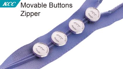 Movable Buttons Zipper