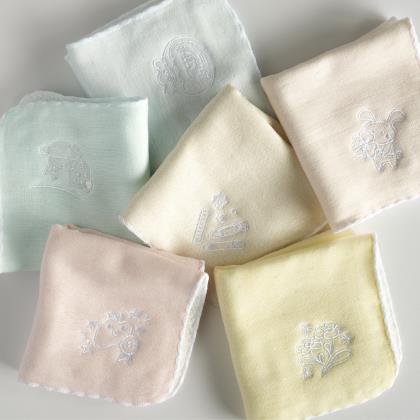 Soft Days – Embroidered Gauze Handkerchiefs