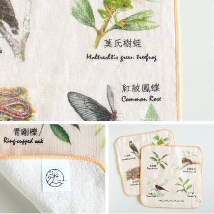 Customized｜ Digital Print Cotton Gauze Handkerchief (One Side Gauze + One Side Terry)